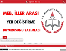 Tablet Screenshot of egitimhaberci.com